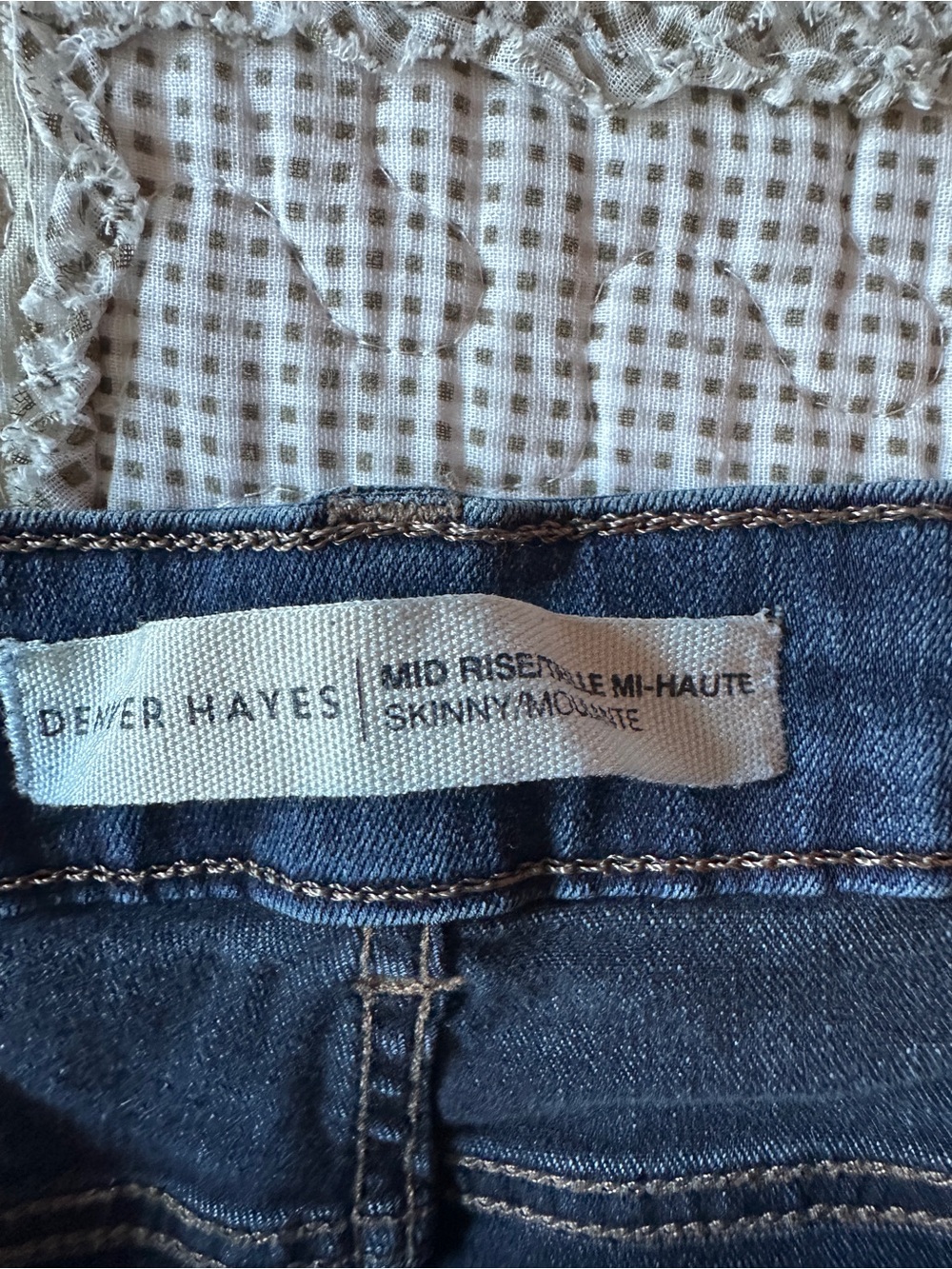 Women’s Denver Hayes Mia Dark Indigo Skinny Jeans Mid-Rise 14x28 - Picture 4 of 9